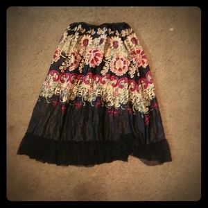 Heartsoul Printed silky skirt